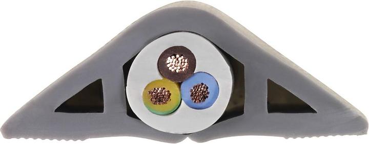 Produktbild Hama Flexibler Kabelkanal, selbstklebend, halbrund, 180 x 3 x 1 cm, PVC, Grau (Kabelkanal, 180 cm)