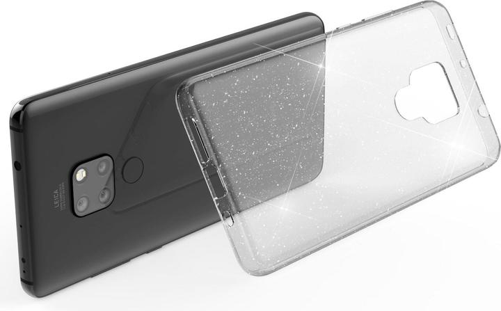 Actual product image Nalia Clear glitter silicone cover (Mate 20)