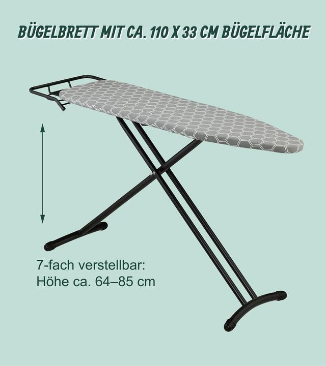 Actual product image Relaxdays Ironing table (110 x 33 cm)