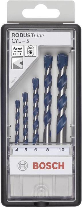 Produktbild Bosch Professional Zubehör 5-tlg. CYL-5 Betonbohrer-Set, Robust Line, 4–8 mm (5 mm, 8 mm, 4 mm, 6 mm)
