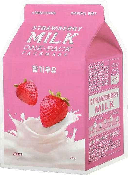 A'Pieu Strawberry Milk One Pack Sheet Mask (1000 ml)