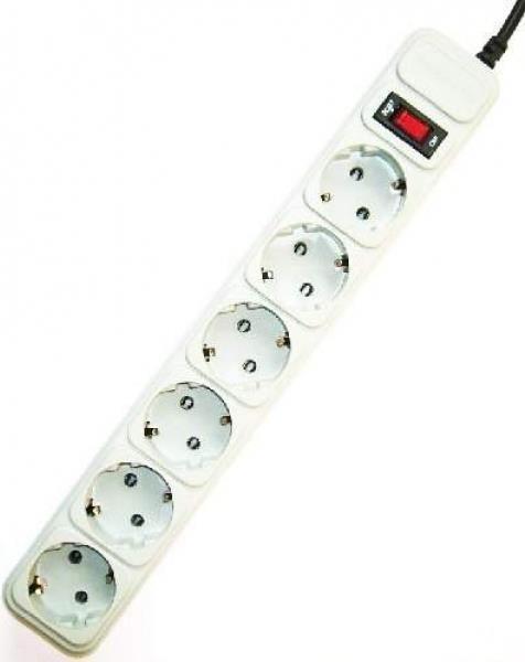 Productafbeelding Gembird Overspanningsbeveiliging, 6 stopcontacten, 10 ft (6 x, CEE 7/3, 3 m)