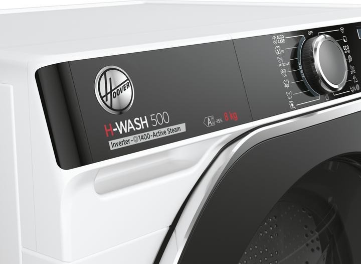 Actual product image Hoover HWP 48AMBC/1-S Front loading washing machine 8 (8 kg, Left, EU plug)