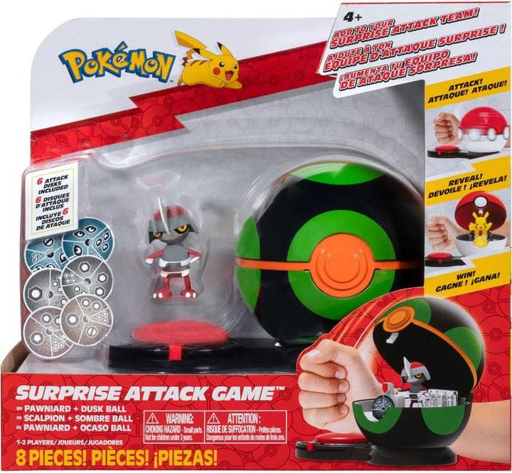 Image du produit Jazwares Jeu d'attaque Pokémon Surprise Gladiantri avec Boule Finale