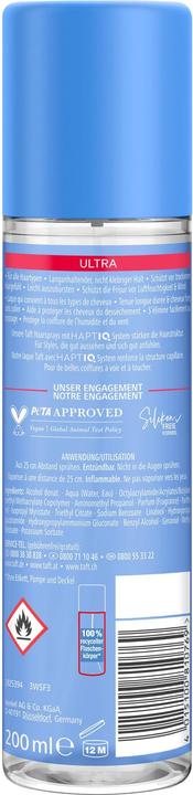 Actual product image Taft Hair Lacquer Pump Ultra Fixing Hair Lacquer Strengthened Hair 200 ml (200 ml)