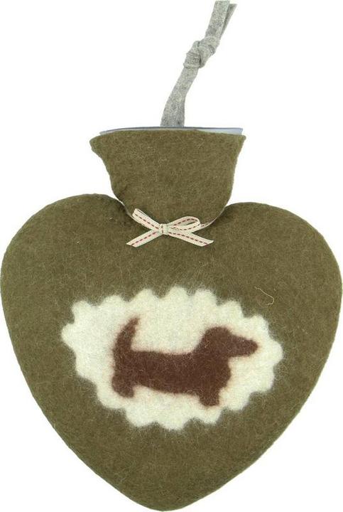 Actual product image Dorothee Lehnen Bouillotte chien teckel, 0.7 l, olive (0.70 l)