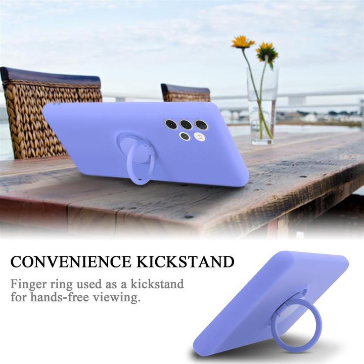 Productafbeelding Cadorabo TPU Vloeibare Ring Silicone Hoesje (Samsung Galaxy A32 5G)