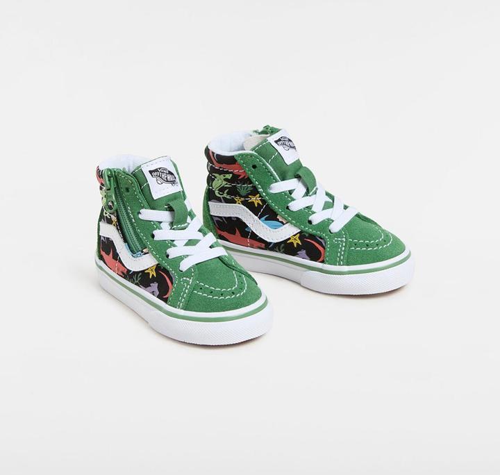 Vans SK8-Hi Reissue Side Zip GLOW SHARKS GREEN/MULTI (22.5)