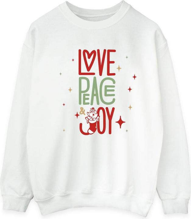 Disney The Aristocats Marie Love Peace Joy Sweatshirt (M)