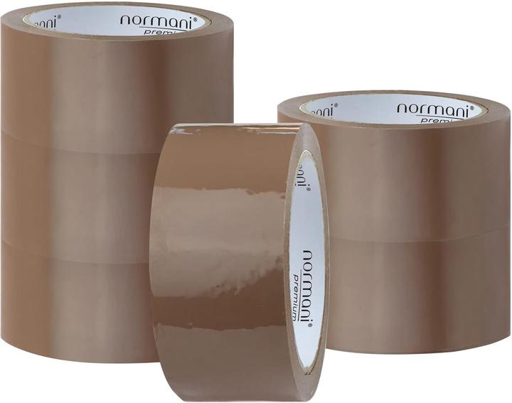 Immagine prodotto Normani 6 Rollen Paketband 50mm x 66m x 50 Mic - 9759 (50 mm)