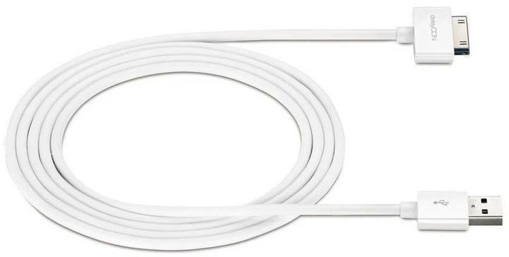 Produktbild deleyCON 30Pin Dock-USB Kabel 2m, weiss (2 m, USB 2.0)