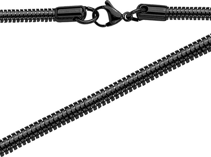 Star Piercing Kette rund schwarz (Chirurgenstahl 316L, ohne Messing)