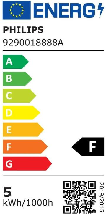 Energie-Label Philips Lampe (E14, 5 W, 470 lm, 1 x, F)