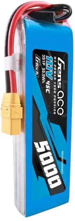 Produktbild Gens Ace G-Tech 5000mAh 11.1V 45C 3S1P lipo battery with XT90 Plug (11.10 V, 5000 mAh)