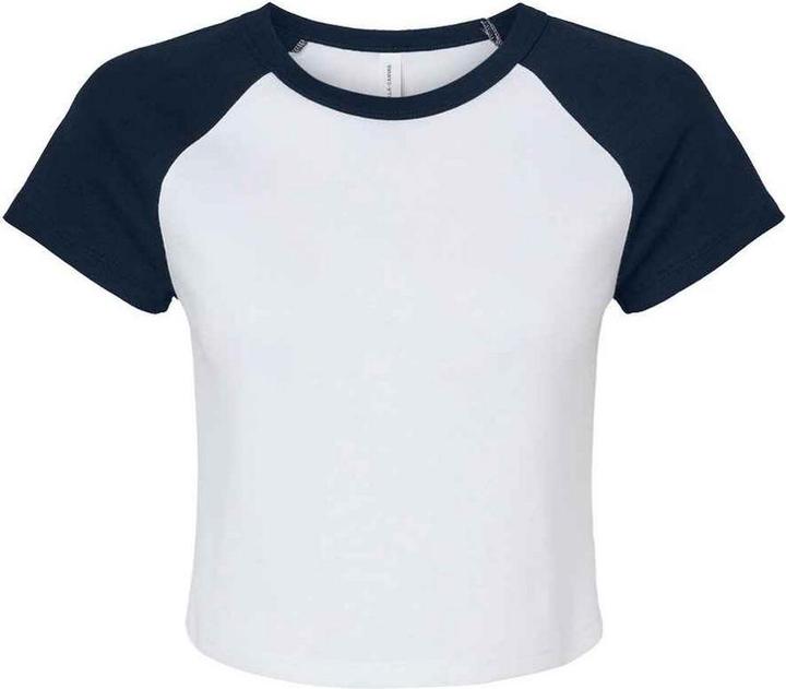 Bella Canvas kurzes TShirt Raglanärmel