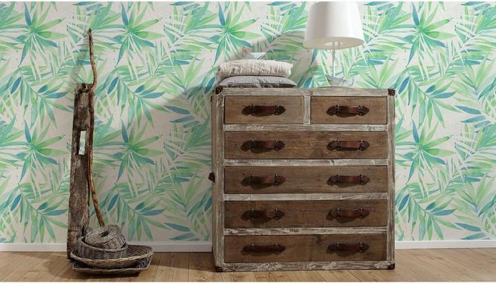 Actual product image Designdschungel By Laura N. with palm print jungle (53 x 1000 cm)