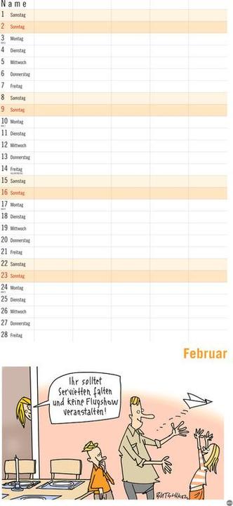 Actual product image Heye Family planner (21 x 45 cm, Hardcover, German)