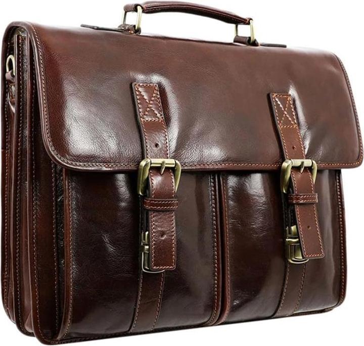 Immagine prodotto Only-Bags.Store Cartella in pelle, borsa a tracolla, borsa messenger