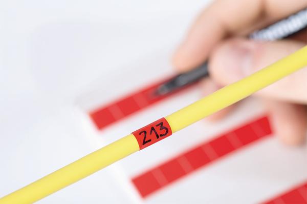 Produktbild HellermannTyton 598-14027 HSMB-C2-1402-RD Kabel-Etikett Helasign 19.05 x 12.70 m (0.10 cm)