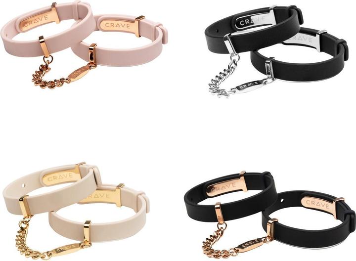 Image du produit Crave Menottes ID - Noir/Or Rose (0.30 cm)