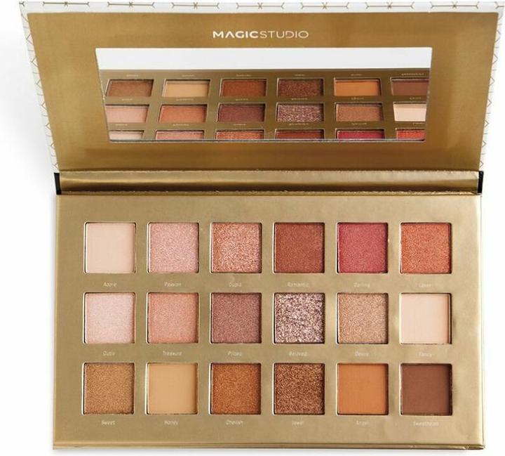 IDC Institute EYESHADOW PALETTE 18 colors #diamond 1 u (Beige)