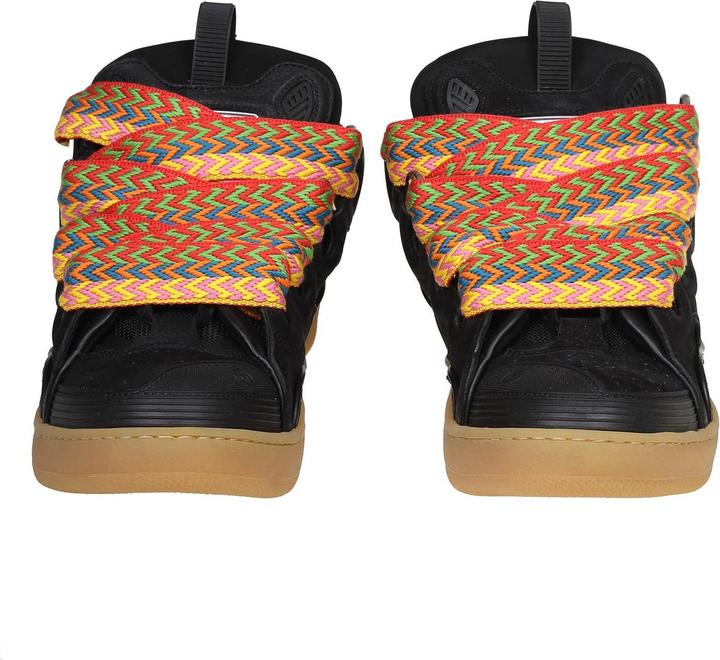Immagine prodotto Lanvin curb sneakers in leather and suede with multicolor laces (37)