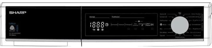 Image du produit Sharp KD-NHH8S8GW3-DE (8 kg, Droite, Prise UE)
