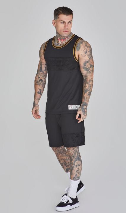 Image du produit Siksilk Gilet de basket-ball Top en noir (M)