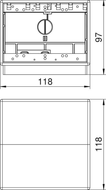 Produktbild OBO Bettermann OBO T4B00C/7011 34700A4 Teli-Tank leer