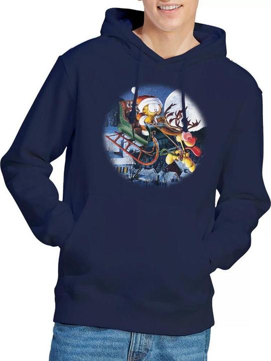 Immagine prodotto Garfield Moonlight Ride Felpa con Cappuccio Uomo (L)