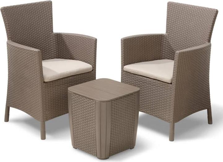 Actual product image Keter Iowa balcony Balcony Set Table: 39x39x43 Chair: 62x60x89 (62 cm)