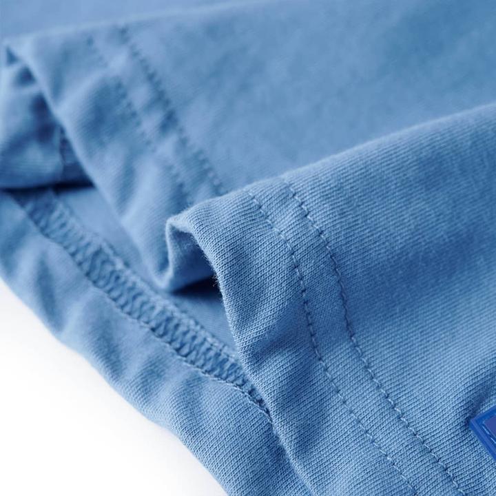 Immagine prodotto VidaXL Maglietta da bambino blu medio 116,Materiale: 100 (116)