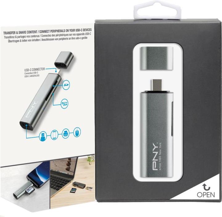 Image du produit PNY Lecteur de carte USB (USB-C)