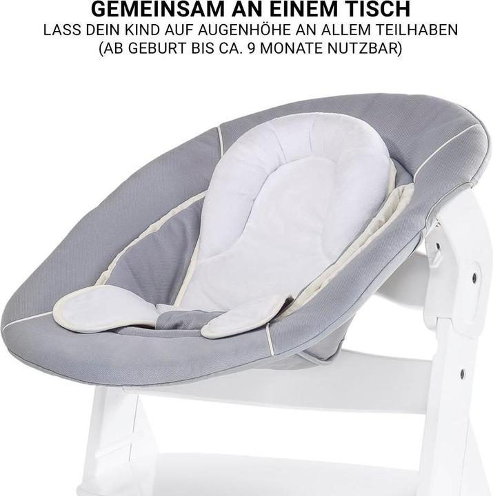 Produktbild Hauck Hochstühle Beta Plus White 5-tlg. Newborn Set - Hochstuhl + 2in1 (Hochstuhl)