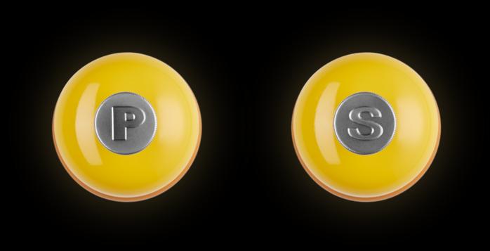 Produktbild Le Creuset Mini Salz- und Pfeffermühlen Set dunkelgelb (Pfeffer, Salz)
