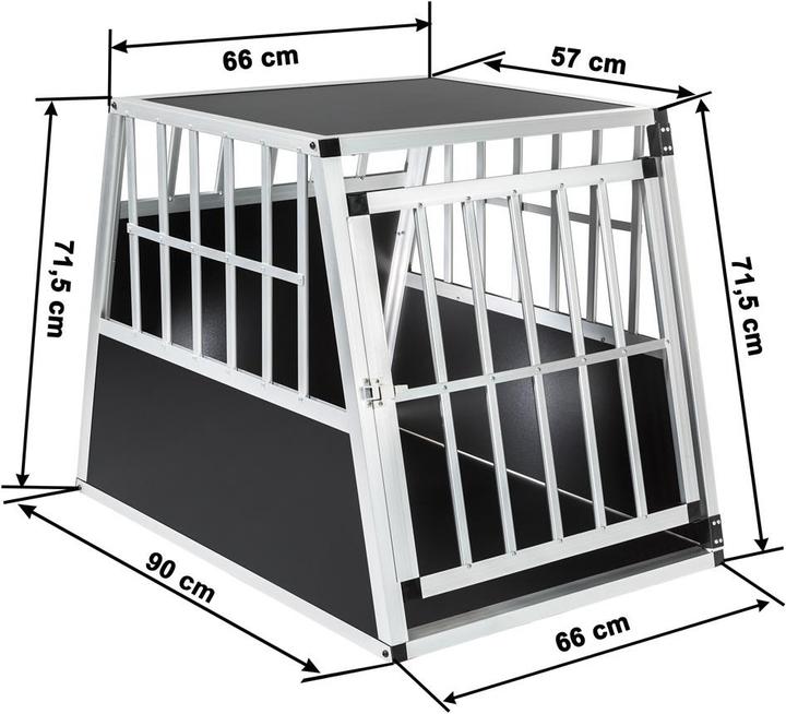 Image du produit tectake Boîte de transport pour chiens (Chien, Fermeture de sécurité)