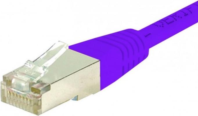 Produktbild Exertis Connect Patchkabel S/FTP, PiMF, CAT.6, violett, 5,0 m Patchkabel mit besonders schmalem Knickschutz (S/FTP, CAT6, 5 m)