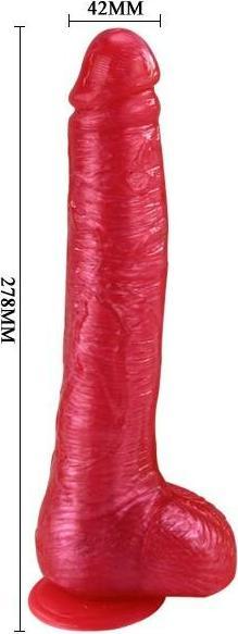 Actual product image Baile Realistic Pink Dildo Dong With Suction Cup