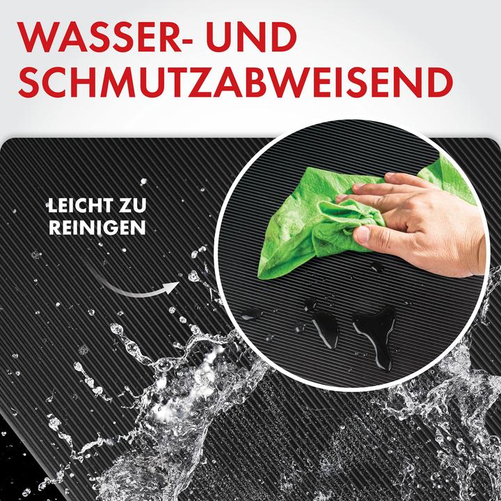 Produktbild Walser Gummimatte Saturn, zuschneidbare Meterware feinripp 100x150 cm schwarz