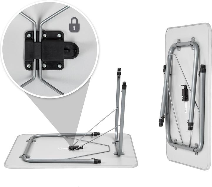 Actual product image tectake Camping folding table