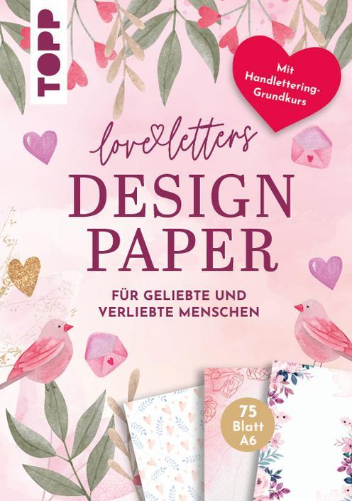 Produktbild Topp Handlettering Design Paper Block "Love Letters", A6 (1 x)
