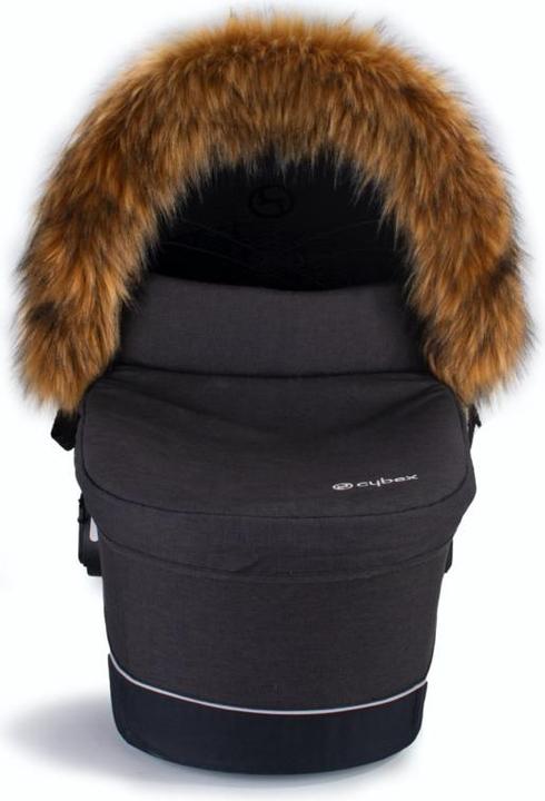 Actual product image Cottonmoose Faux fur surround KiWa roof Foxy Silver