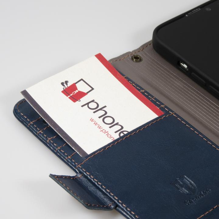 Immagine prodotto PhoneLook Etui cuir Flip Wallet en cuir véritable avec stripe design et compartiment à cartes (Apple iPhone 13 Pro)