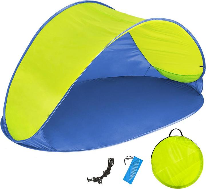 Produktbild tectake Pop-Up Strandmuschel Jasmin (Strandzelt + Strandmuschel, 1.20 kg, 2 Personen)