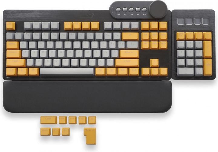 Actual product image Mountain Wulfenite A Backlit Keycap set