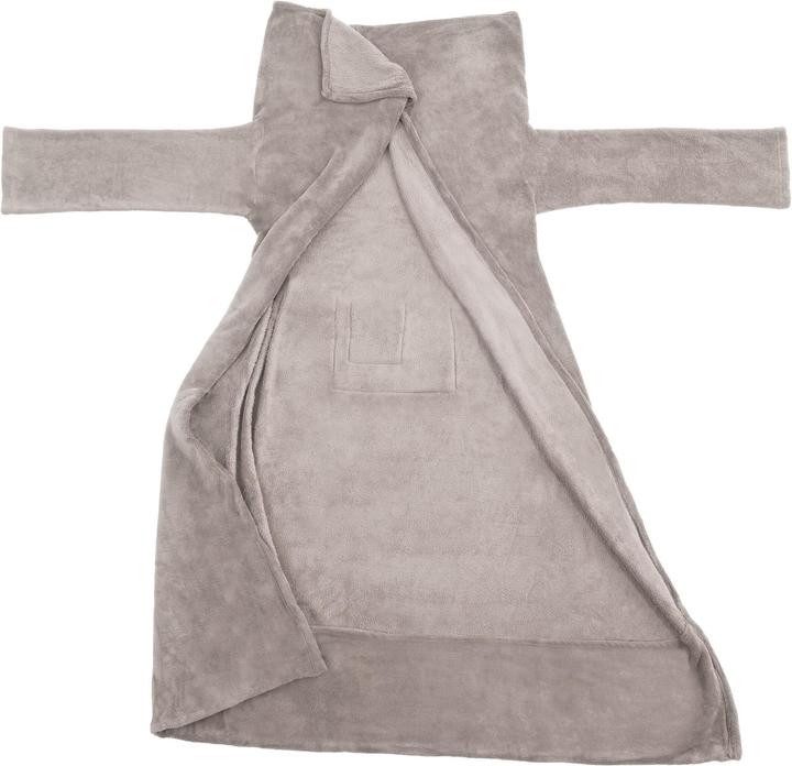 Actual product image tectake 2x cuddly blanket with sleeves (180 x 150 cm)