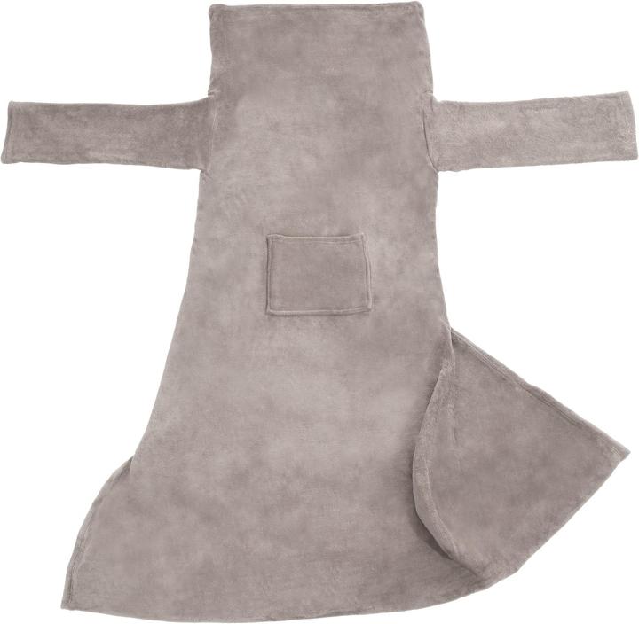Actual product image tectake 2x cuddly blanket with sleeves (180 x 150 cm)