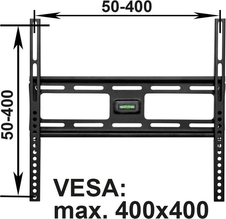 Produktbild tectake TVWandhalterung (Wand, 55", 90 kg)