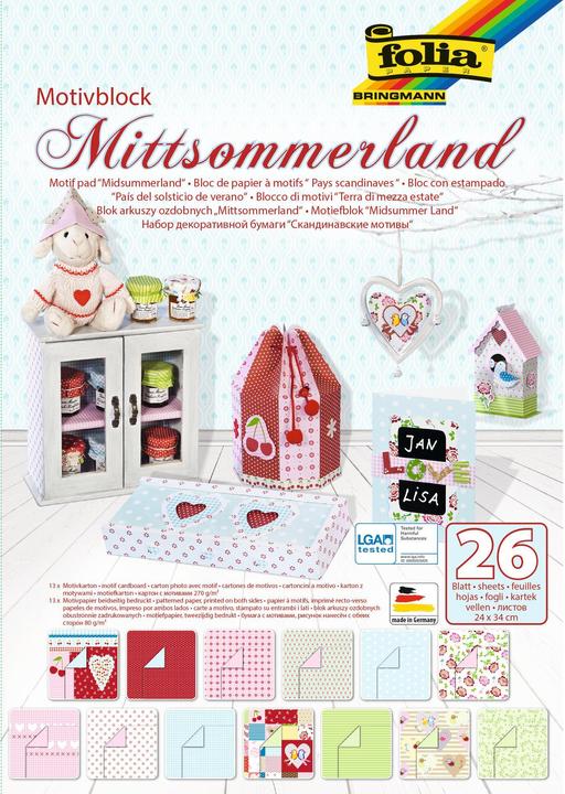 Folia Motivblock Mittsommerland (400 g/m², 26 x)