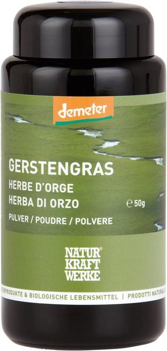 NaturKraftWerke Gerstengras Pulver Demeter (1 Stück, Granulat, 50 g)
